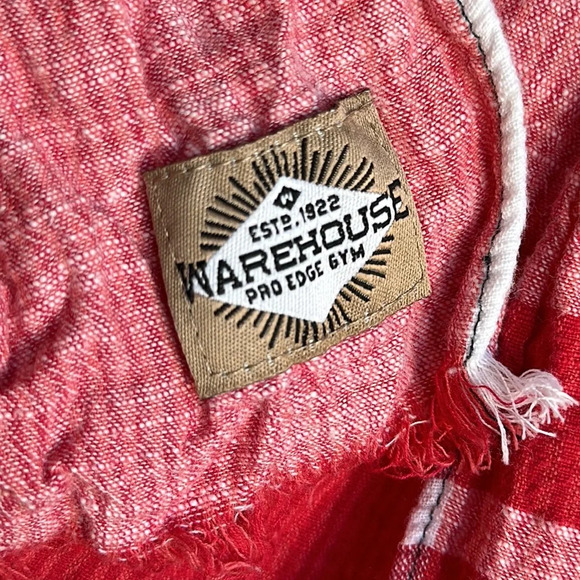 Warehouse Pro Edge Gym red and white scarf - Picture 4 of 4